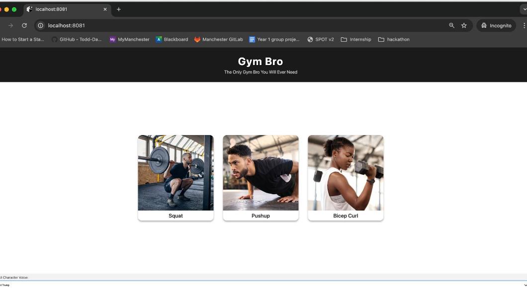 AI Gym Buddy screenshot